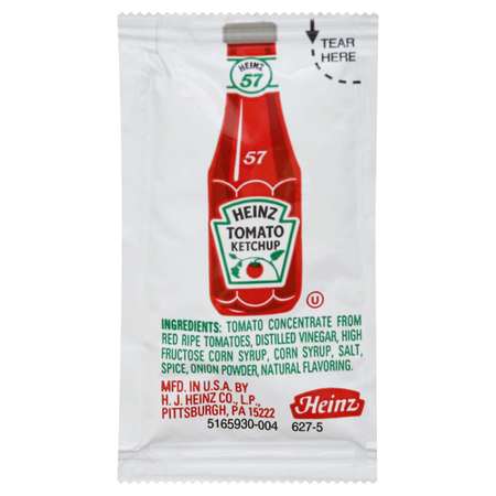HEINZ Heinz Single Serve Ketchup 7g Packet, PK1000 10013000984901